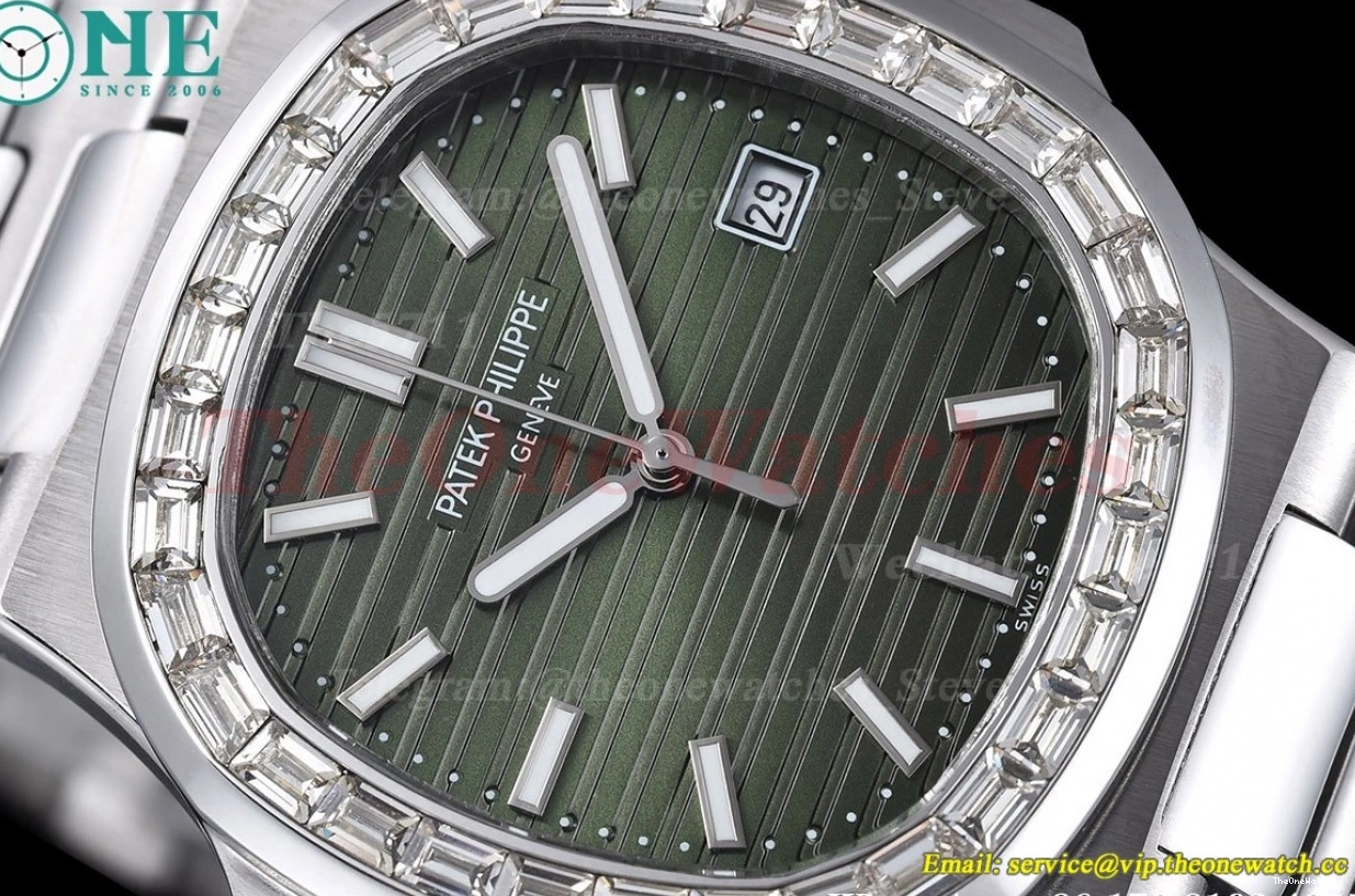 40mm SS MY8215 Dial Dia SS Green Nautilus GDF 1222